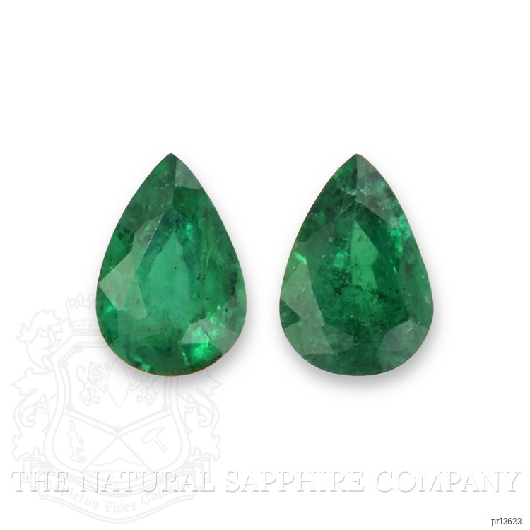 0.87 Ct.Tw. Emerald Pair from Zambia