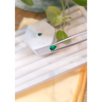 0.87&nbsp;Ct.Tw.Total Carat Weight Emerald Pair from Zambia Life Style