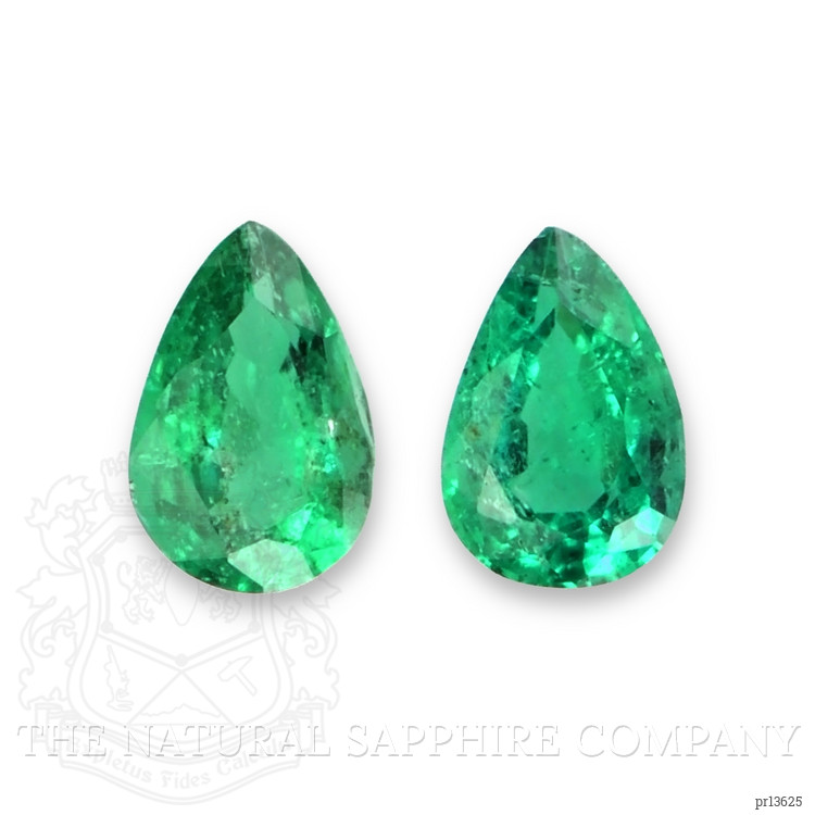 0.64 Ct.Tw. Emerald Pair from Zambia