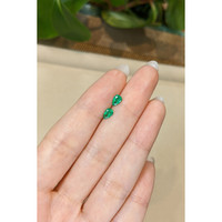 0.64&nbsp;Ct.Tw.Total Carat Weight Emerald Pair from Zambia Life Style