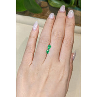 0.75&nbsp;Ct.Tw.Total Carat Weight Emerald Pair from Zambia Life Style