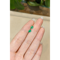 0.75&nbsp;Ct.Tw.Total Carat Weight Emerald Pair from Zambia Life Style