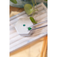 0.77&nbsp;Ct.Tw.Total Carat Weight Emerald Pair from Zambia Life Style