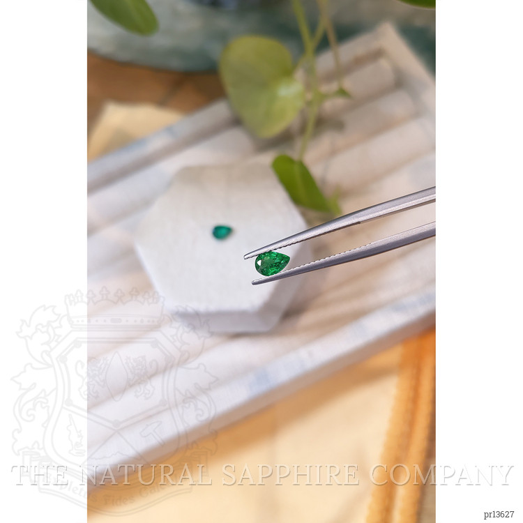 0.77 Ct.Tw. Emerald Pair from Zambia