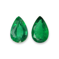 0.75 Ct.Tw.Total Carat Weight Emerald Pair from Zambia Video
