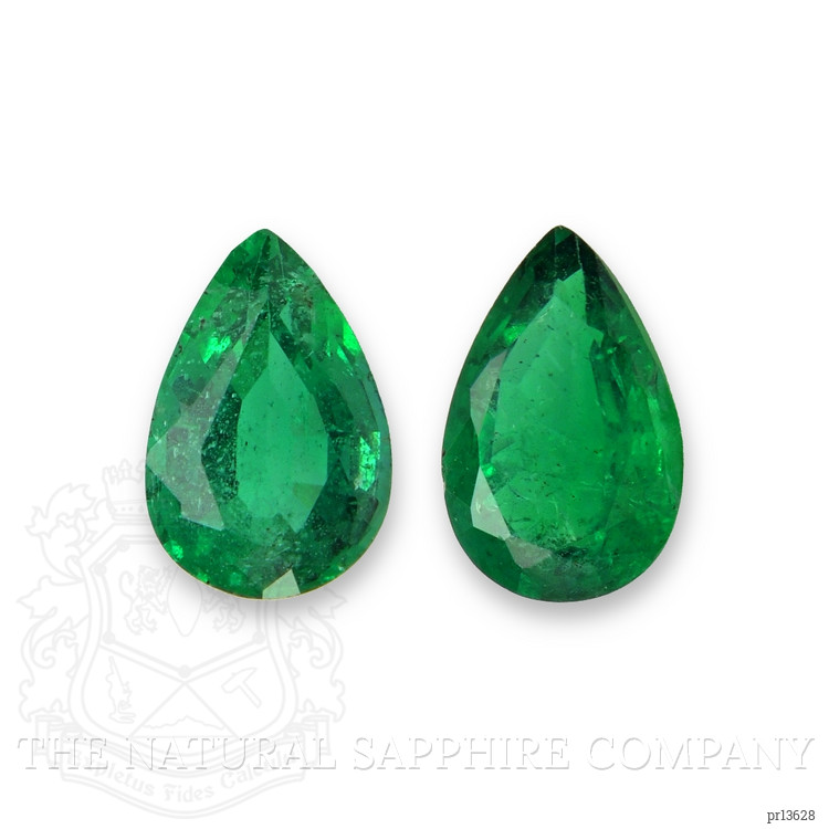 0.75 Ct.Tw. Emerald Pair from Zambia
