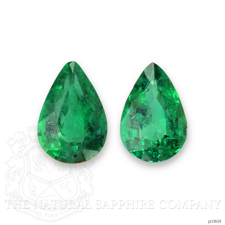 0.72 Ct.Tw. Emerald Pair from Zambia
