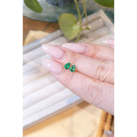 0.72 Ct.Tw.Total Carat Weight Emerald Pair from Zambia Life Style