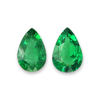 0.69 Ct.Tw.Total Carat Weight Emerald Pair from Zambia Video