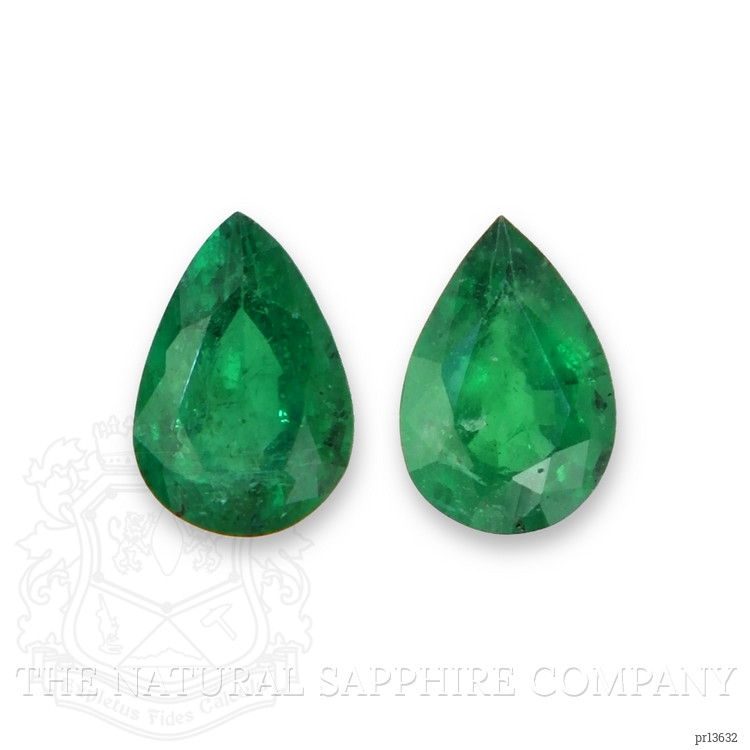 0.68 Ct.Tw. Emerald Pair from Zambia