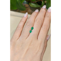 0.68 Ct.Tw.Total Carat Weight Emerald Pair from Zambia Life Style