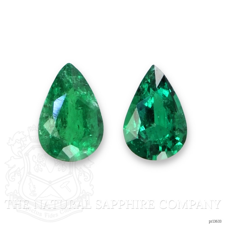 0.69 Ct.Tw. Emerald Pair from Zambia