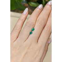 0.69 Ct.Tw.Total Carat Weight Emerald Pair from Zambia Life Style