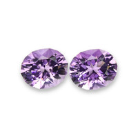 9.90 Ct.Tw.Total Carat Weight Amethyst Pair from Brazil Video