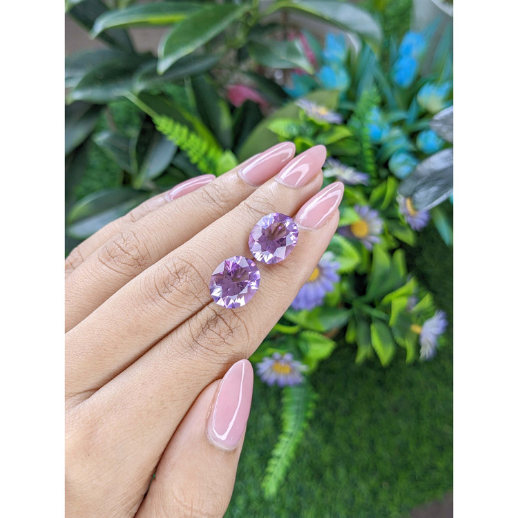 9.90 Ct.Tw. Amethyst Pair from Brazil