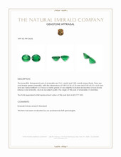5.24&nbsp;Ct.Tw.Total Carat Weight Emerald Pair from Colombia Appraisal