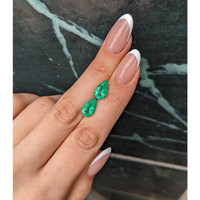 4.00 Ct.Tw.Total Carat Weight Emerald Pair from Colombia Life Style