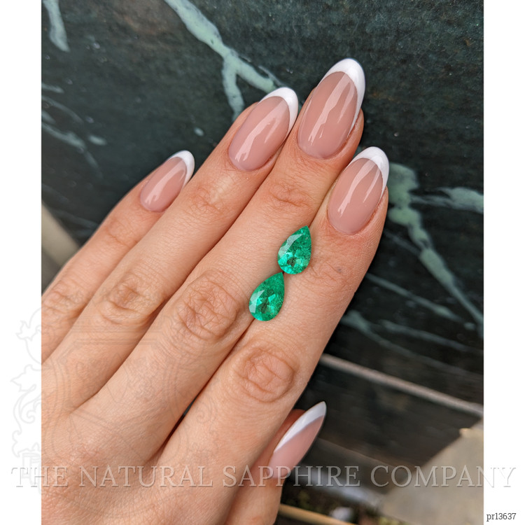 4.00 Ct.Tw. Emerald Pair from Colombia