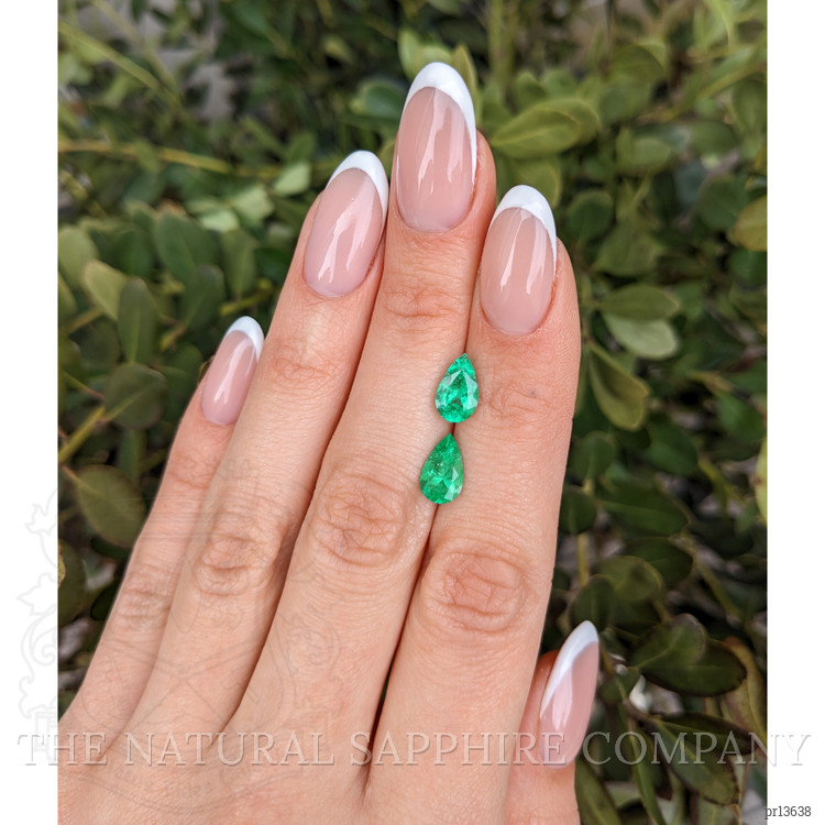2.50 Ct.Tw. Emerald Pair from Colombia