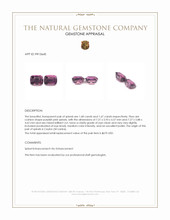 3.35 Ct.Tw.Total Carat Weight Purplish Pink Spinel Pair from Ceylon (Sri Lanka) Appraisal
