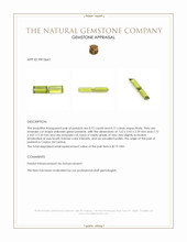 1.49 Ct.Tw.Total Carat Weight Peridot Pair from Ceylon (Sri Lanka) Appraisal