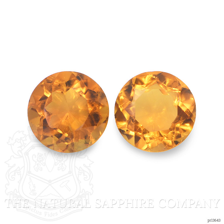 0.91 Ct.Tw. Citrine Pair from Ceylon (Sri Lanka)