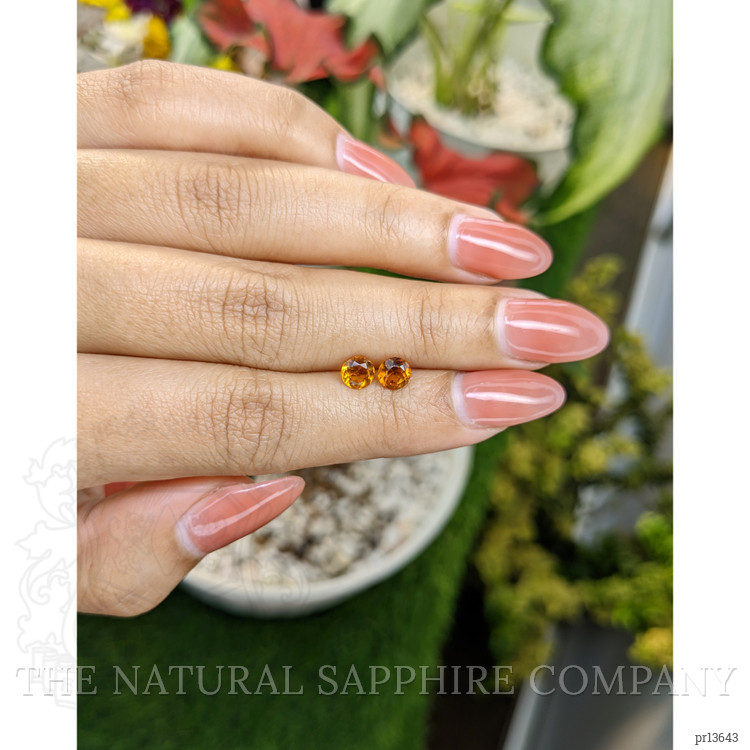 0.91 Ct.Tw. Citrine Pair from Ceylon (Sri Lanka)