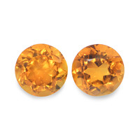 0.95 Ct.Tw. Round Citrine Pair