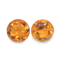 0.94 Ct.Tw. Round Citrine Pair