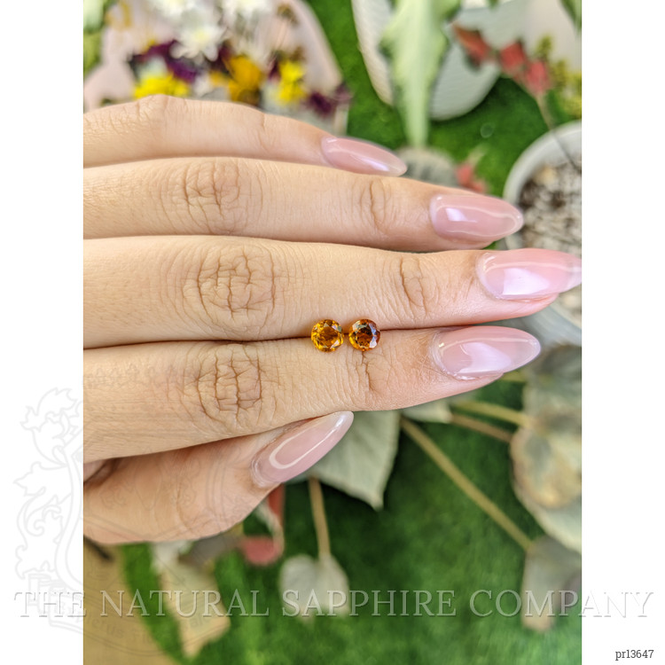 0.87 Ct.Tw. Citrine Pair from Ceylon (Sri Lanka)
