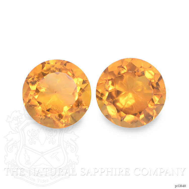 0.98 Ct.Tw. Citrine Pair from Ceylon (Sri Lanka)