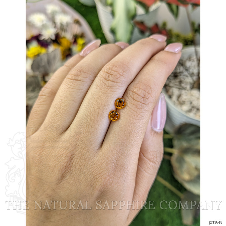 0.98 Ct.Tw. Citrine Pair from Ceylon (Sri Lanka)