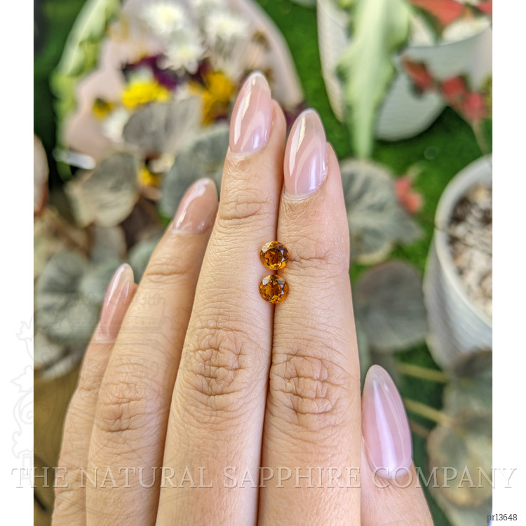 0.98 Ct.Tw. Citrine Pair from Ceylon (Sri Lanka)