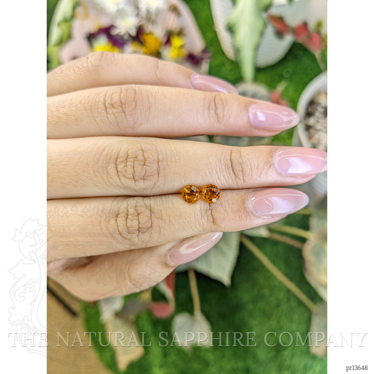 0.98 Ct.Tw. Citrine Pair from Ceylon (Sri Lanka)