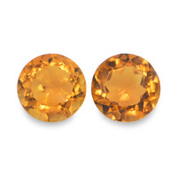 0.85 Ct.Tw. Round Citrine Pair