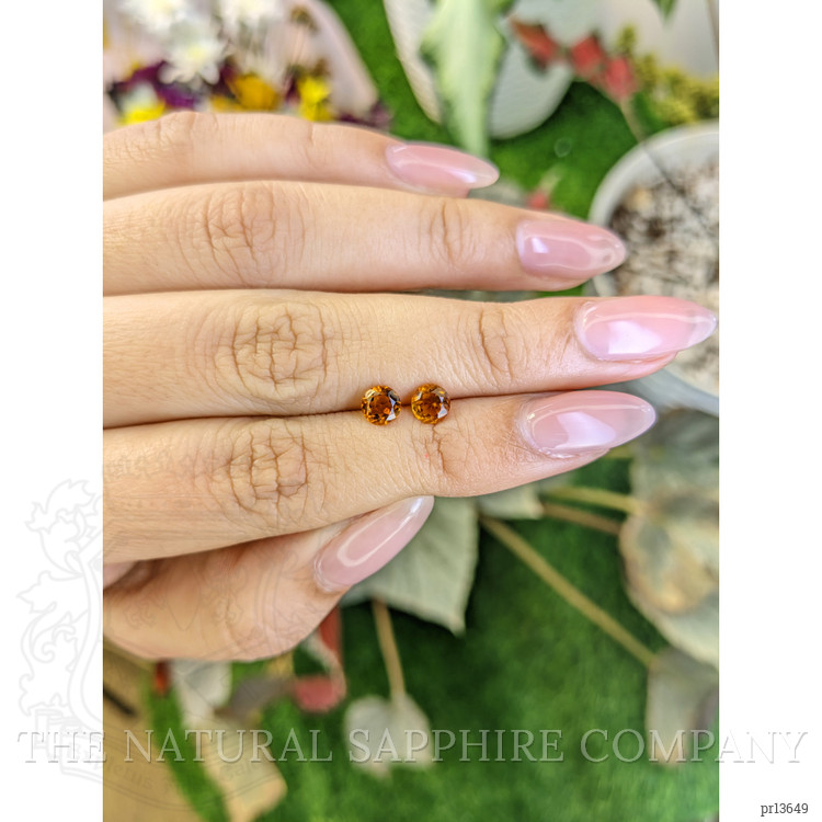 0.85 Ct.Tw. Citrine Pair from Ceylon (Sri Lanka)