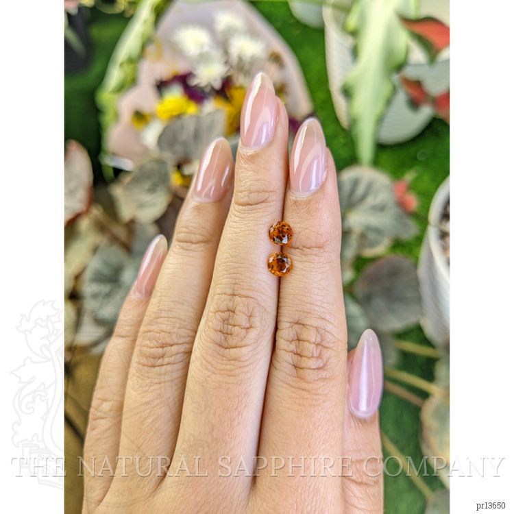 0.99 Ct.Tw. Citrine Pair from Ceylon (Sri Lanka)