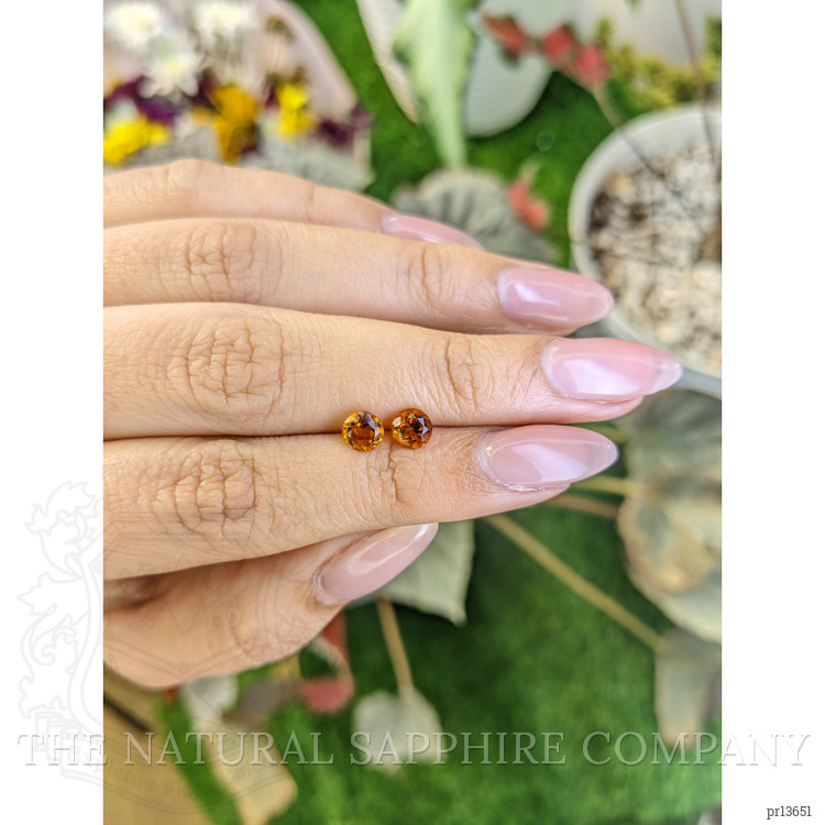 0.94 Ct.Tw. Citrine Pair from Ceylon (Sri Lanka)