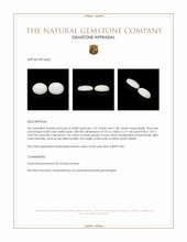 2.95 Ct.Tw.Total Carat Weight Cabochon Opal Pair from Brazil Appraisal