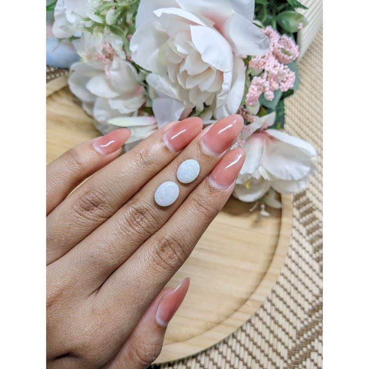 2.95 Ct.Tw. Cabochon Opal Pair from Brazil