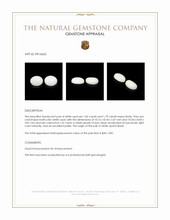 3.61&nbsp;Ct.Tw.Total Carat Weight Cabochon Opal Pair from Brazil Appraisal