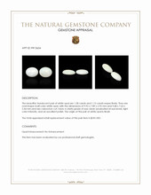 2.43&nbsp;Ct.Tw.Total Carat Weight Cabochon Opal Pair from Brazil Appraisal