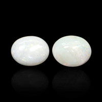 2.43 Ct.Tw.Total Carat Weight Cabochon Opal Pair from Brazil Video