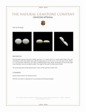 3.92&nbsp;Ct.Tw.Total Carat Weight Cabochon Opal Pair from Brazil Appraisal