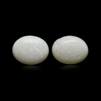 3.92 Ct.Tw.Total Carat Weight Cabochon Opal Pair from Brazil Video