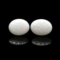 2.09&nbsp;Ct.Tw.Total Carat Weight Cabochon Opal Pair from Brazil Video