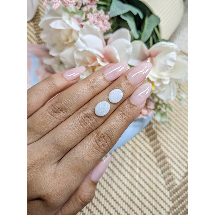 2.09 Ct.Tw. Cabochon Opal Pair from Brazil