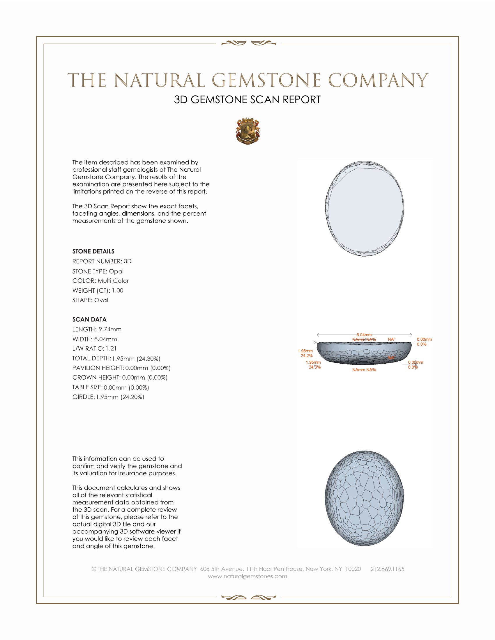 2.09 Ct.Tw. Cabochon Opal Pair from Brazil