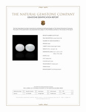 2.79 Ct.Tw.Total Carat Weight Multi Color Cabochon White Opal (Light Opal) Pair from Brazil Scan Report