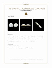 2.78&nbsp;Ct.Tw.Total Carat Weight Cabochon Opal Pair from Brazil Appraisal